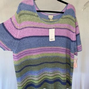 NWT purple knit sweater top